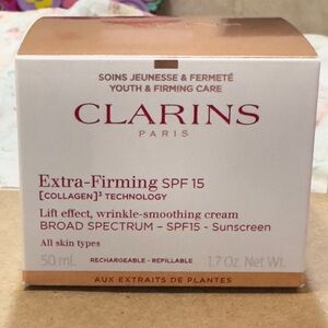 Clarins Extra-Firming SPF 15 Cream - White and Gold Packaging